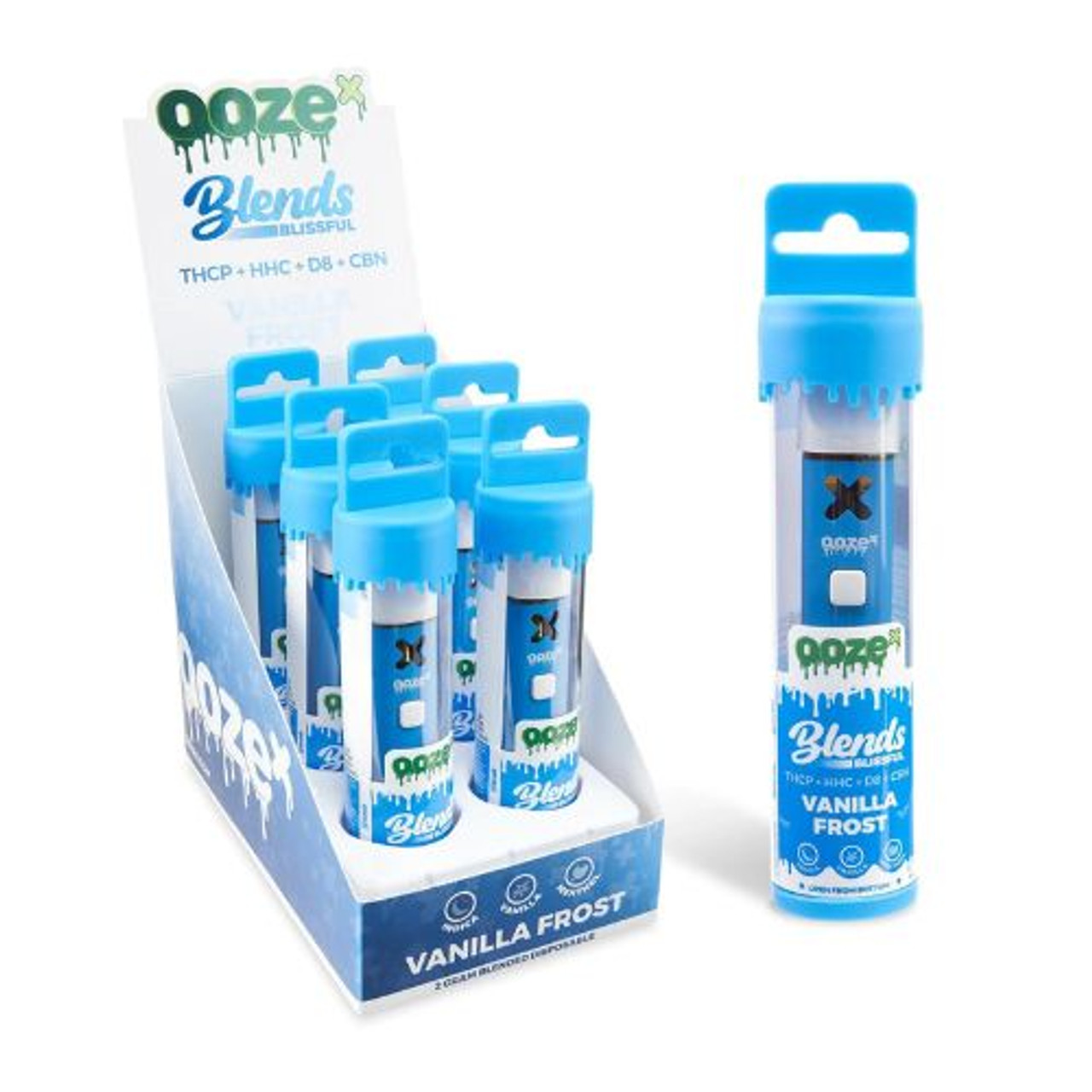 OozeX 2ml Disposable Delta Blends - Vanilla Frost - 6 ct. Display