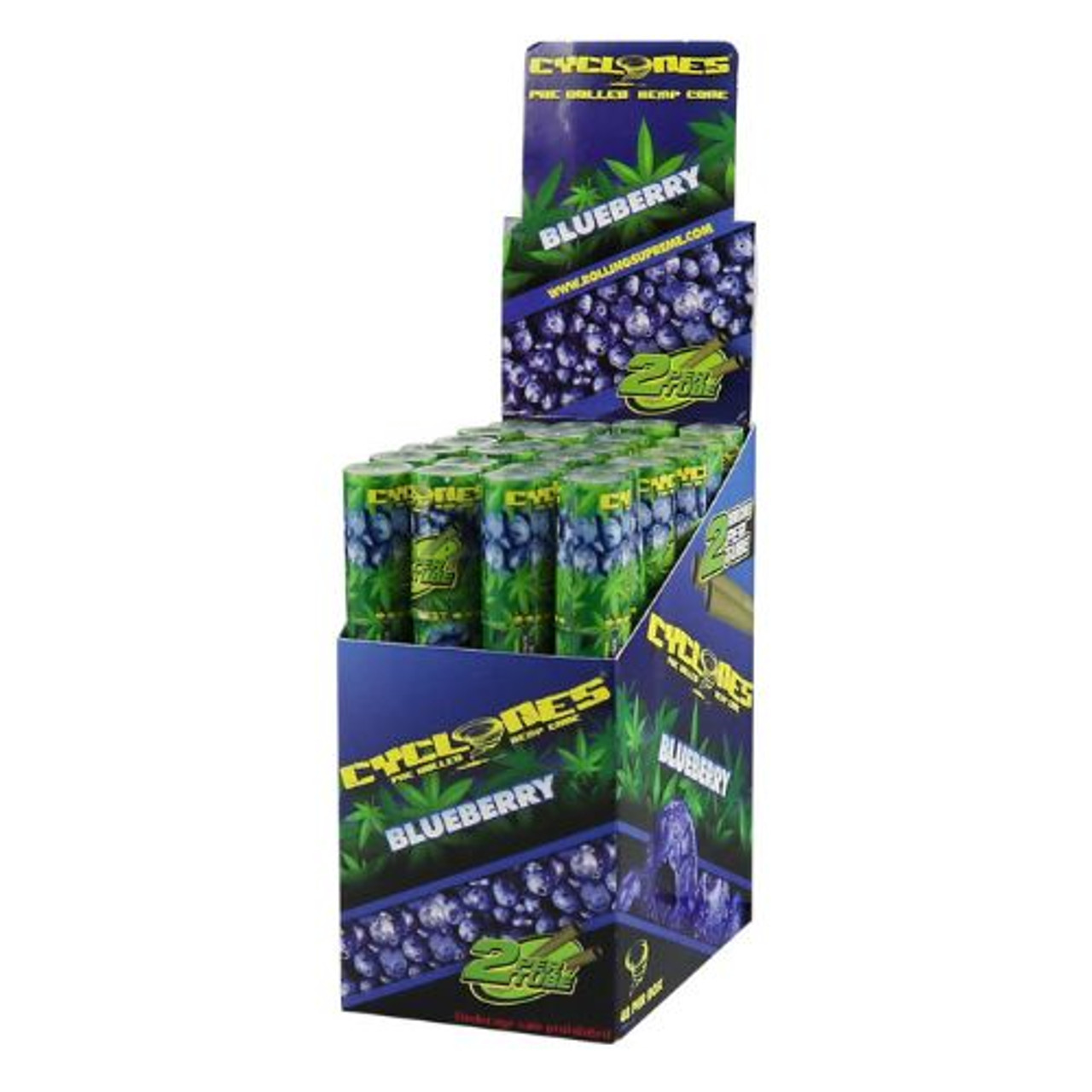 Cyclones Hemp Cones - Blueberry - 24 ct. Display