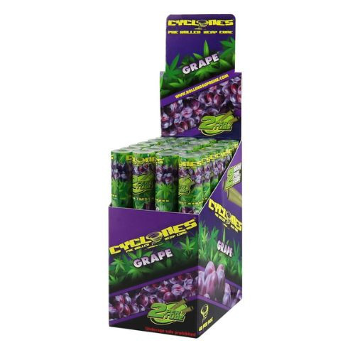 Cyclones Hemp Cones - Grape- 24 ct. Display