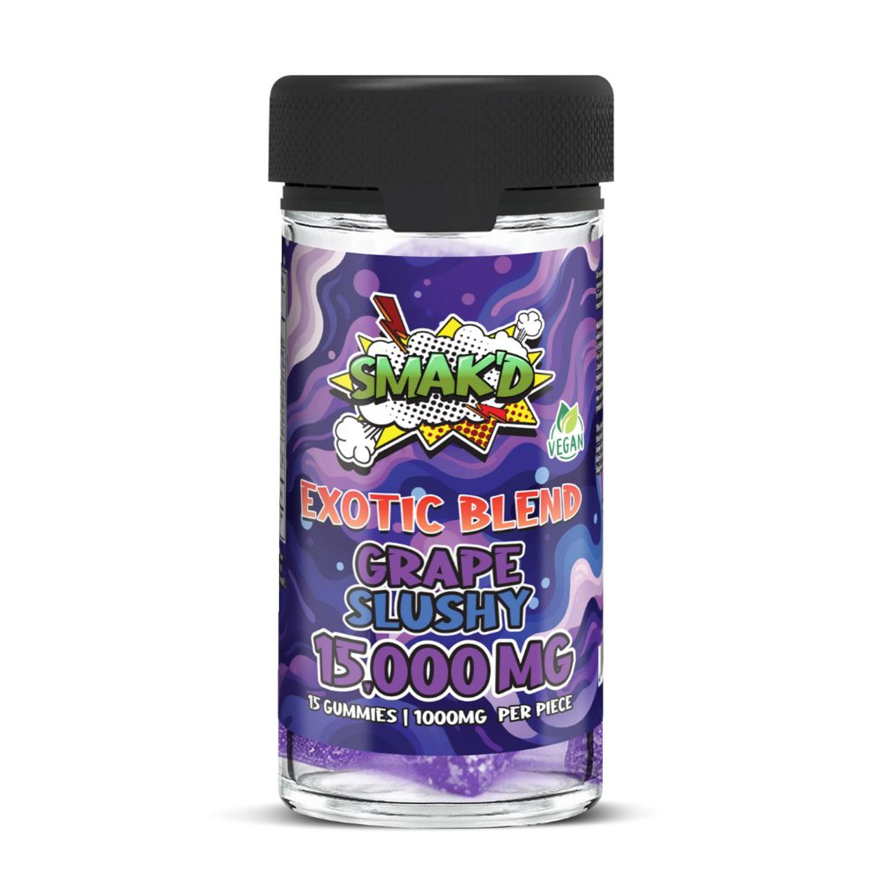 SMAK'D Exotic Blend 15,000mg Gummies - 15 ct. Jar