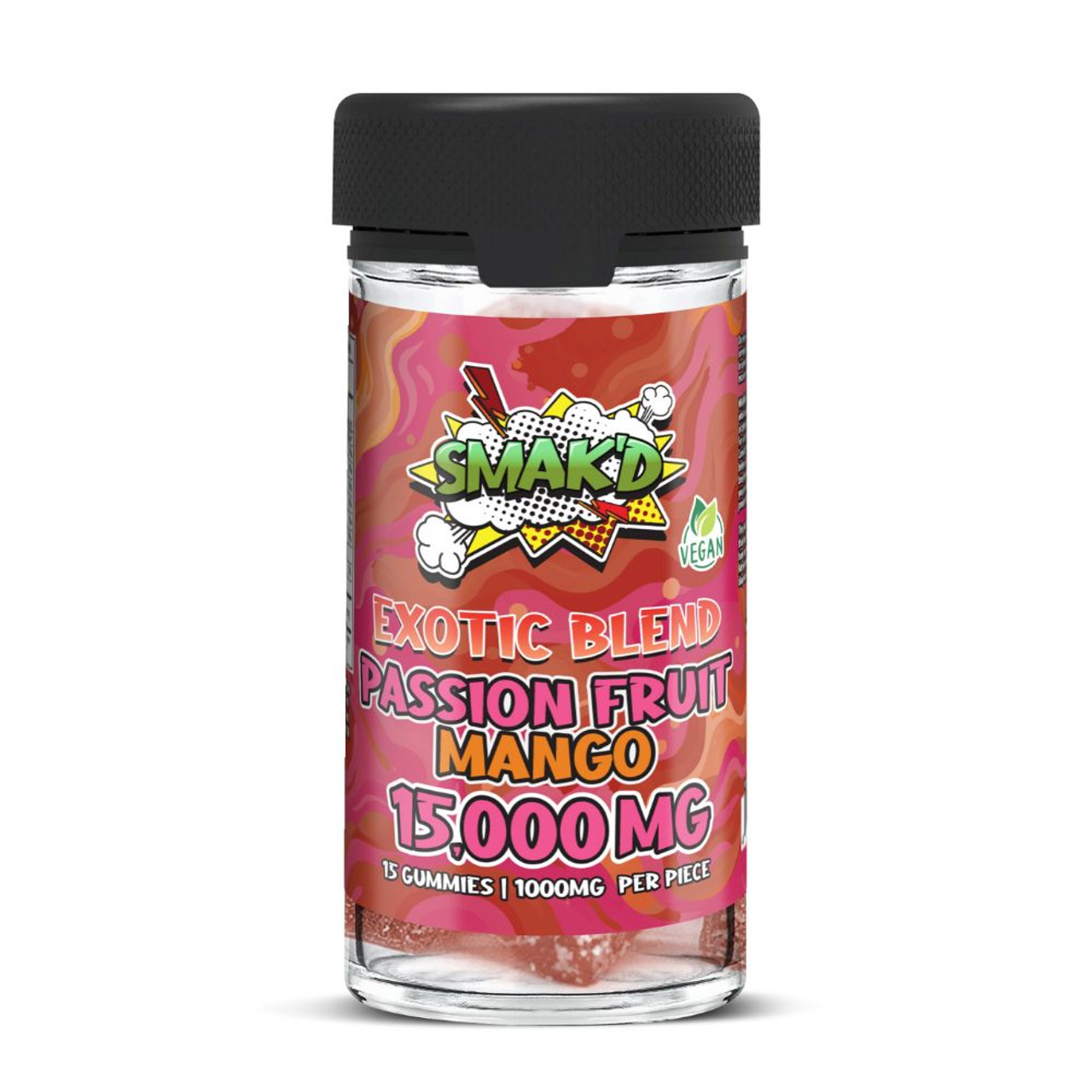 SMAK'D Exotic Blend 15,000mg Gummies - 15 ct. Jar