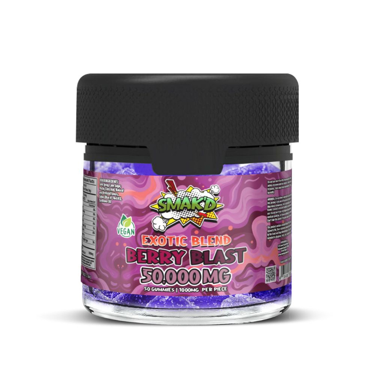 SMAK'D Exotic Blend 50,000mg Gummies - 50 ct. Jar