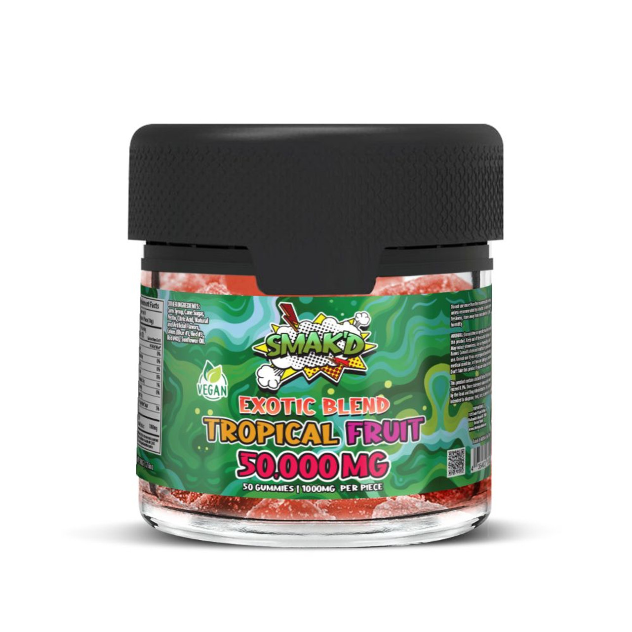 SMAK'D Exotic Blend 50,000mg Gummies - 50 ct. Jar