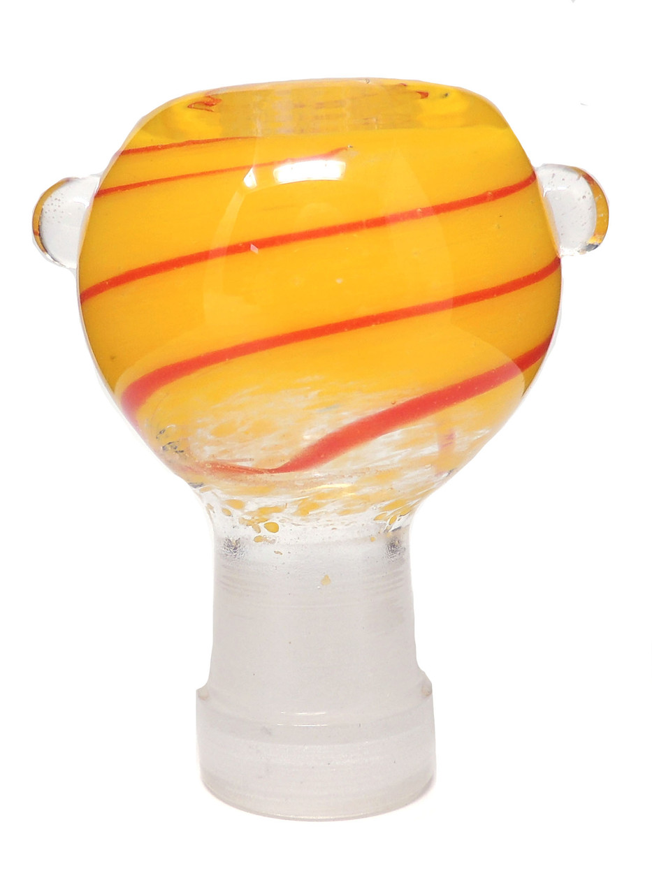 Frit w/ Color Cane Swirl Bowl Female