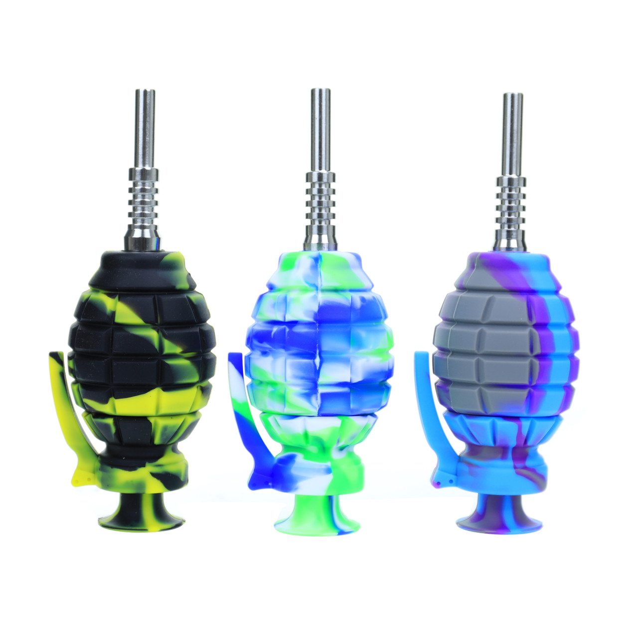 Small Silicone Grenade Nectar Collector - Assorted