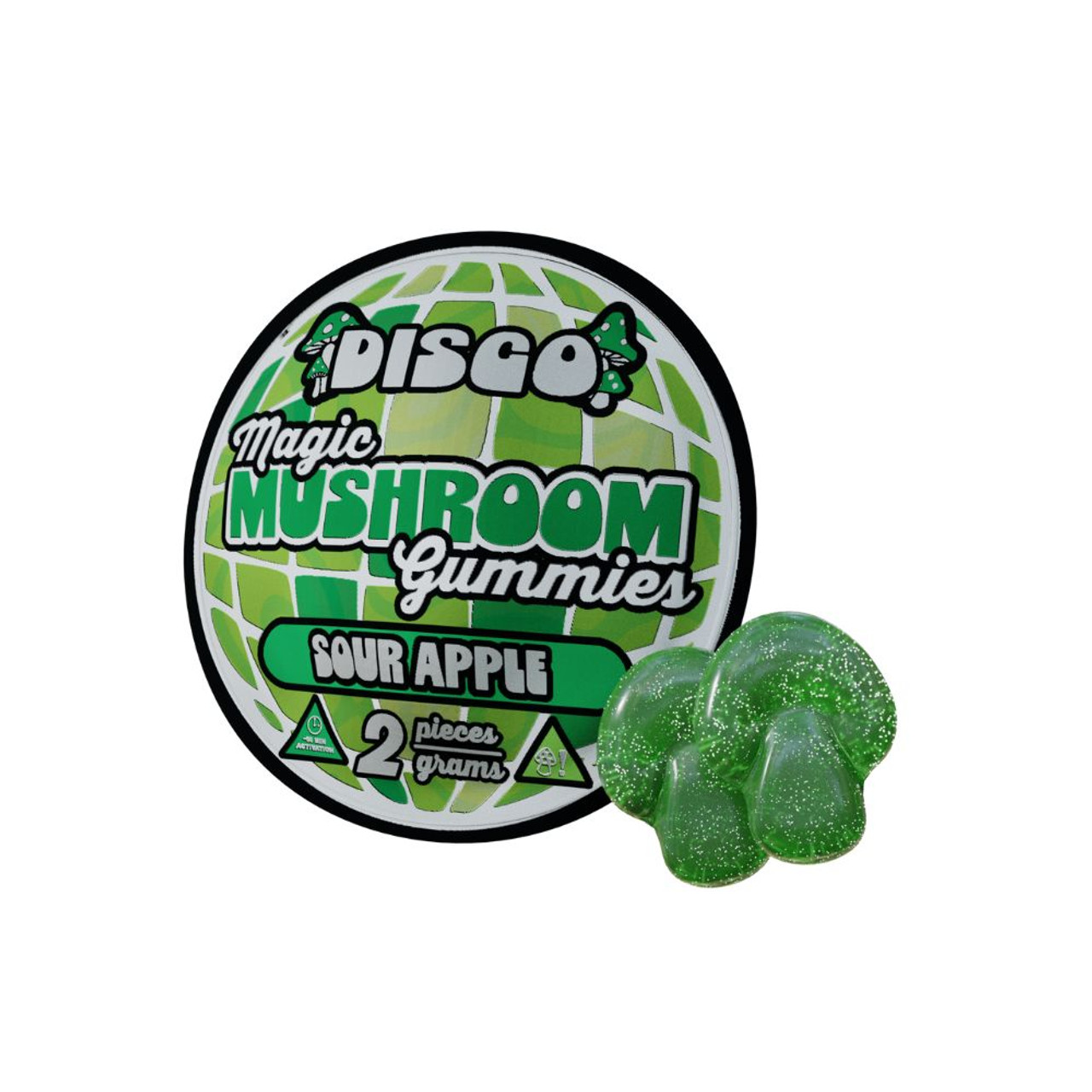 Disco 2 pk. Mushroom Gummies - 20 ct. Gravity Display