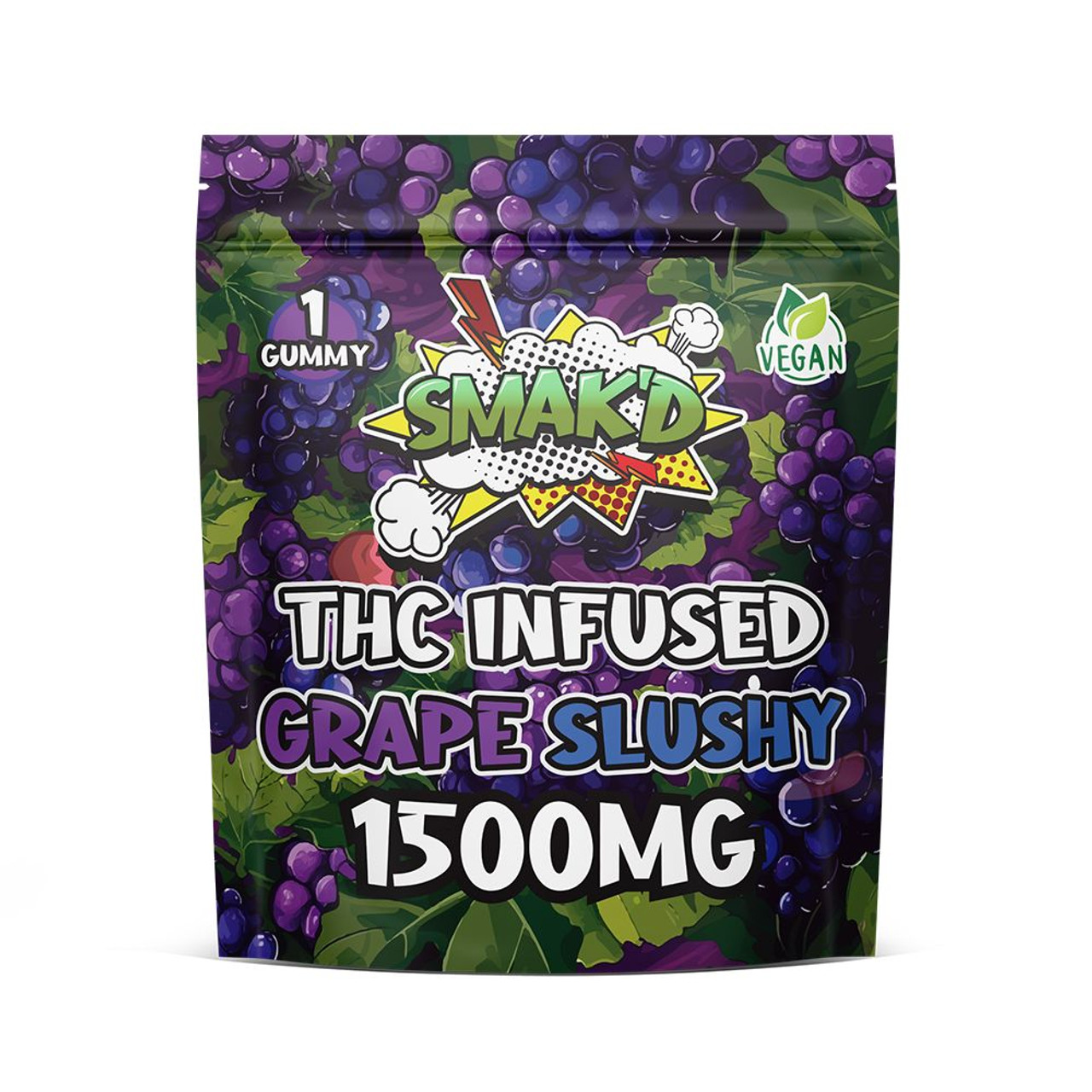 SMAK'D THC Infused 1500mg Gummies - 60 ct. Display