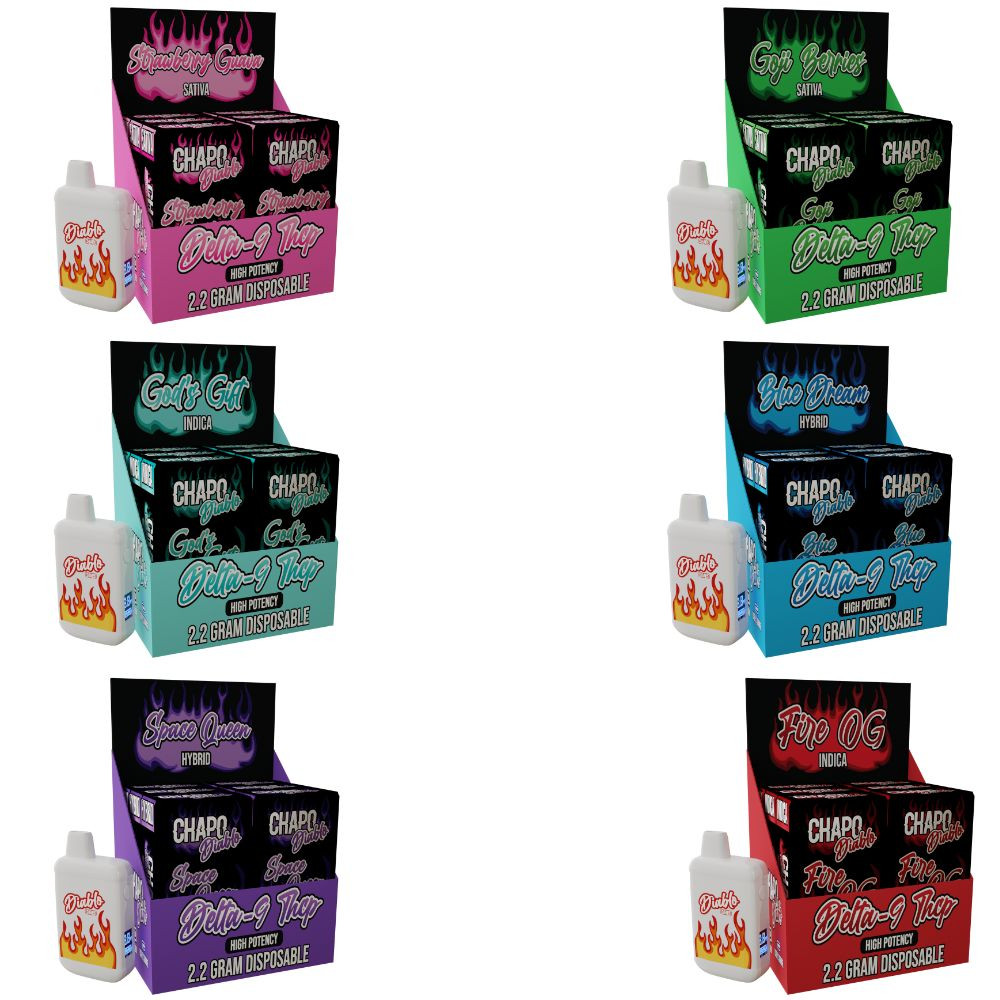 Chapo Diablo 2.2g THC-P Disposables - 6 ct. Display | UNS Wholesale