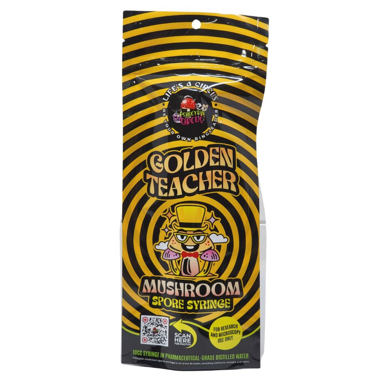Psilocybin Circus 10cc Liquid Culture - Golden Teacher *For Research Purposes Only*