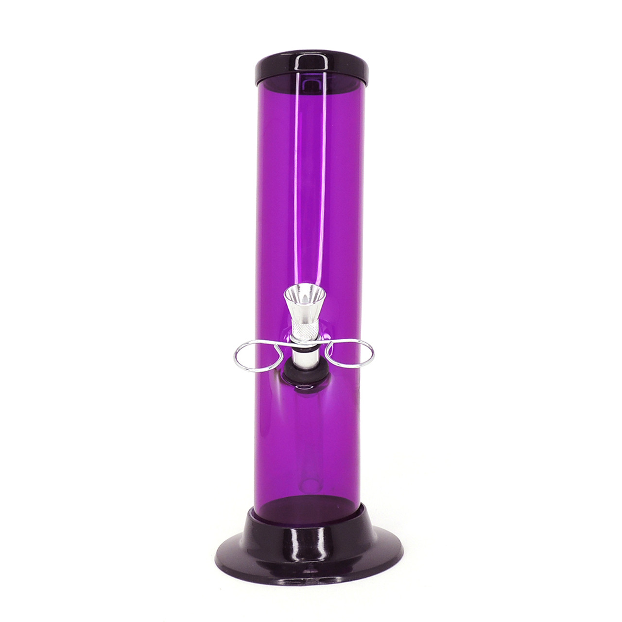 Acrylic Pull Slide Water Pipe 9" Straight (2" Diameter) - Assorted