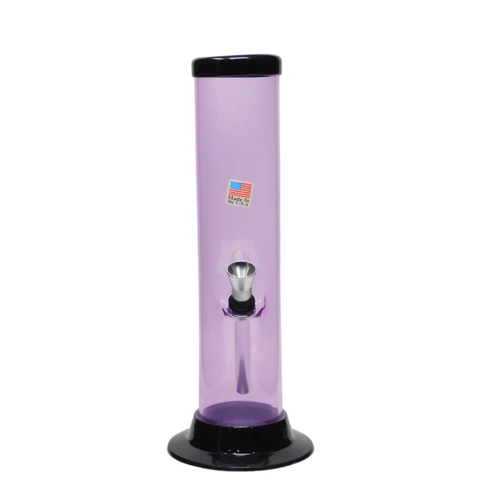 Acrylic Thumb Carb Water Pipe 9" Straight (2" Diameter) - Assorted