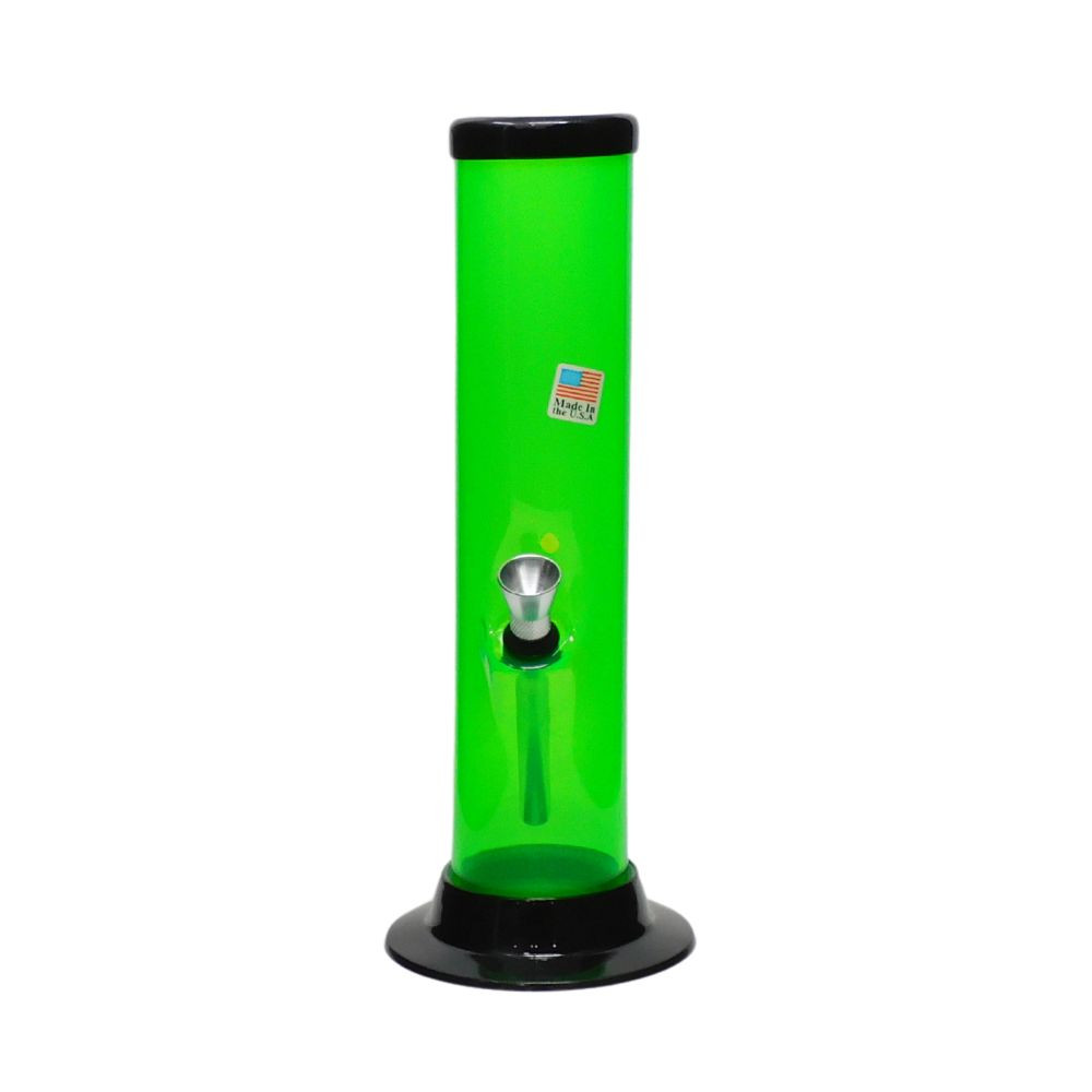 Acrylic Thumb Carb Water Pipe 9" Straight (2" Diameter) - Assorted