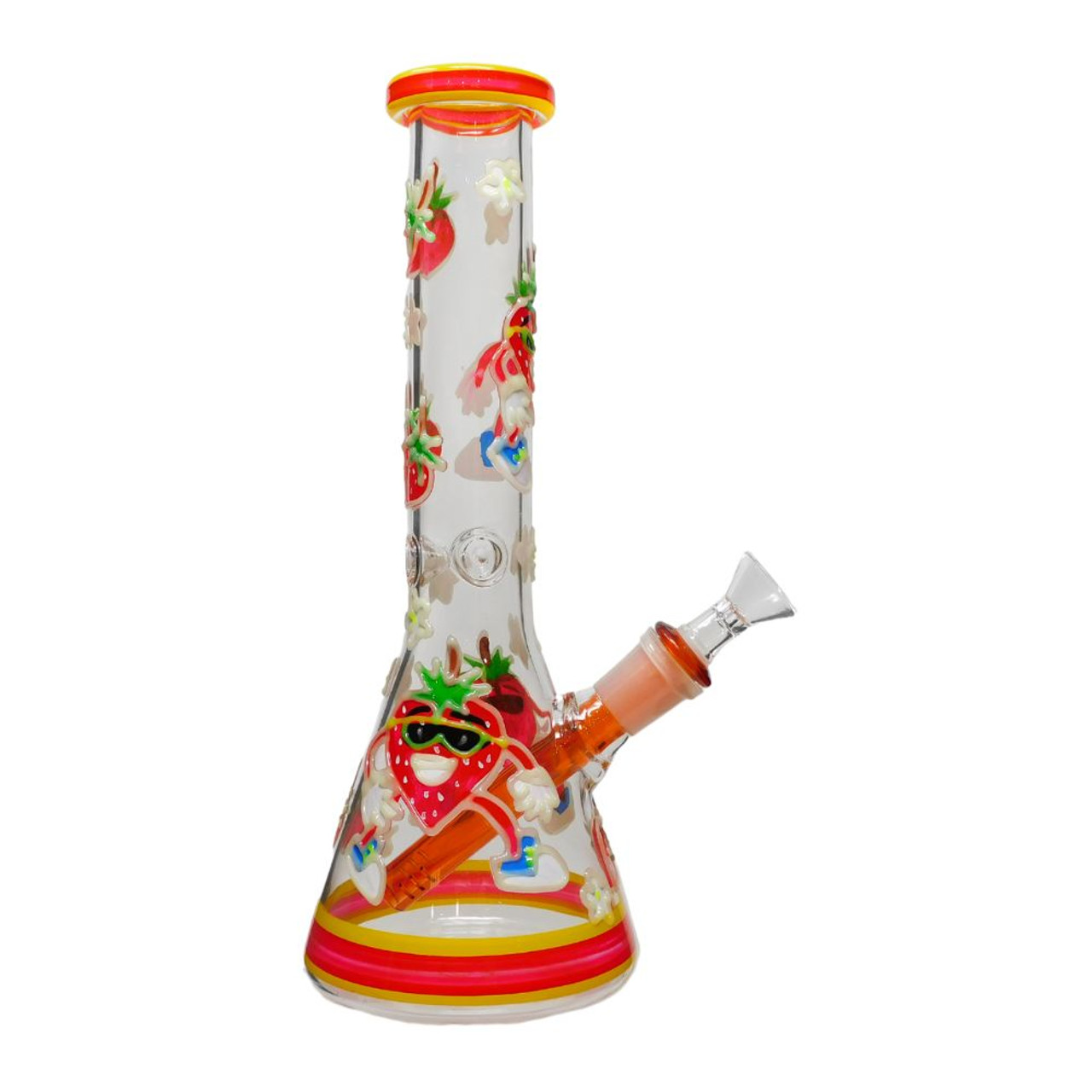 10" Strawberry Beaker Water Pipe