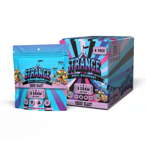 Strange 6g Mushroom Candy Clusters - 6 ct. Display Strange 6g Mushroom Candy Clusters - 6 ct. Display