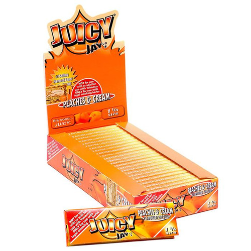 Juicy Jay's Flavored Rolling Papers 1.25 - Peaches & Cream