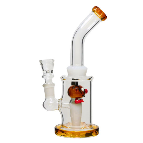 8" Bent Neck Clown Water Pipe - Assorted