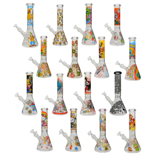 Crush Glass Water Pipe Bundle #2 - Assorted 16 ct. Pack