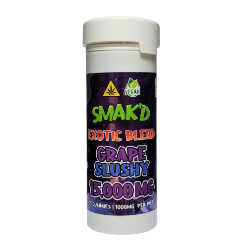 SMAK'D Exotic Blend 15K mg Gummies *Florida Compliant* - 15 ct. Jar