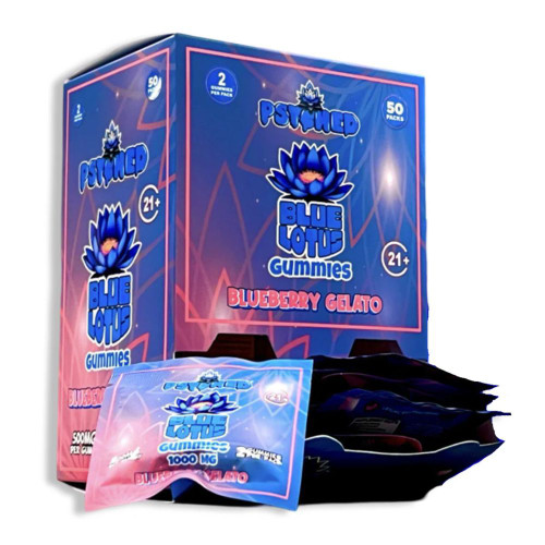 Psyched Blue Lotus 2 ct. Gummies - 50 ct. Display