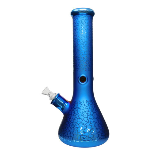 13" Electroplated Beaker Style Water Pipe - Assorted