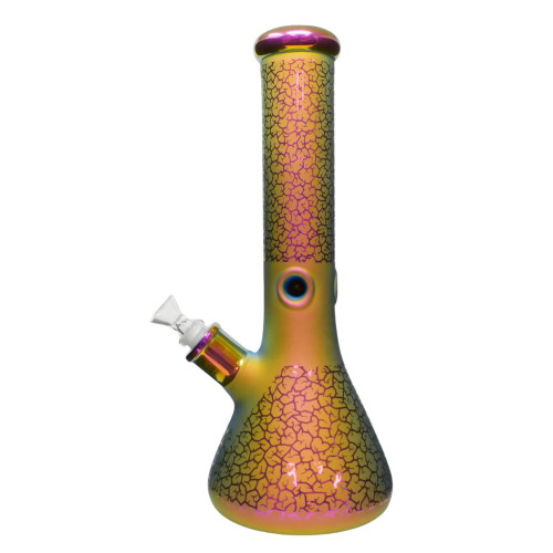 13" Electroplated Beaker Style Water Pipe - Assorted