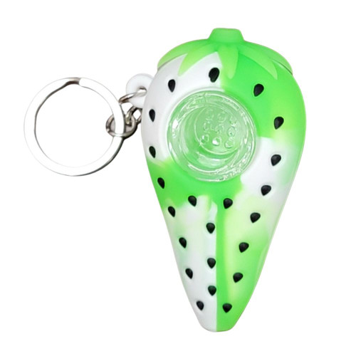 3" Silicone Strawberry Pipe - Assorted