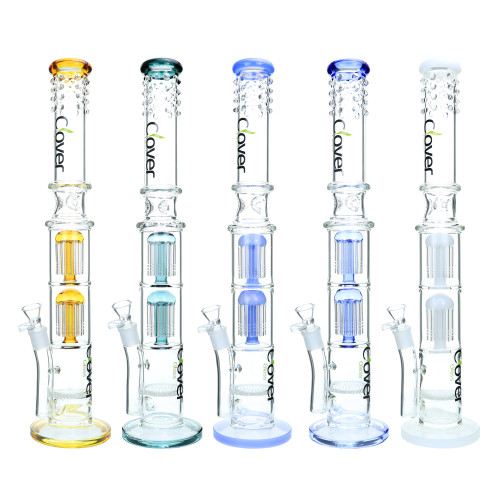 21" Clover WPA-33 Glass Water Pipe - Assorted