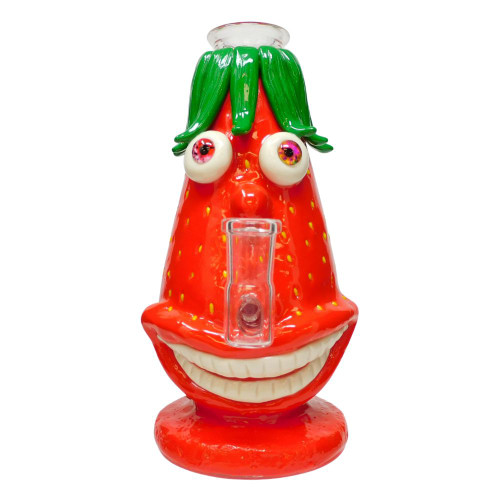 7" Strawberry Face Water Pipe - Assorted