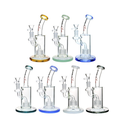 8" Chill Glass JLE-184 Water Pipe - Assorted