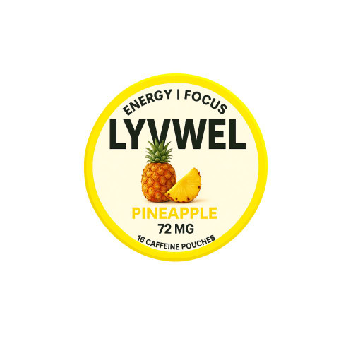 LyvWel 72mg Caffeine Energy Pouches - 5 ct. Box - Pineapple