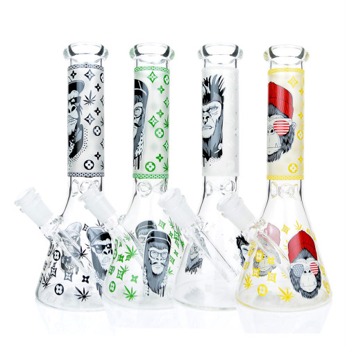 10" Ape Decal Beaker Water Pipe - Assorted