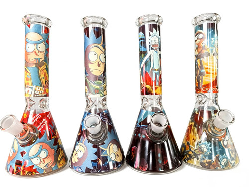10" RM Decal Beaker Water Pipe - Assorted