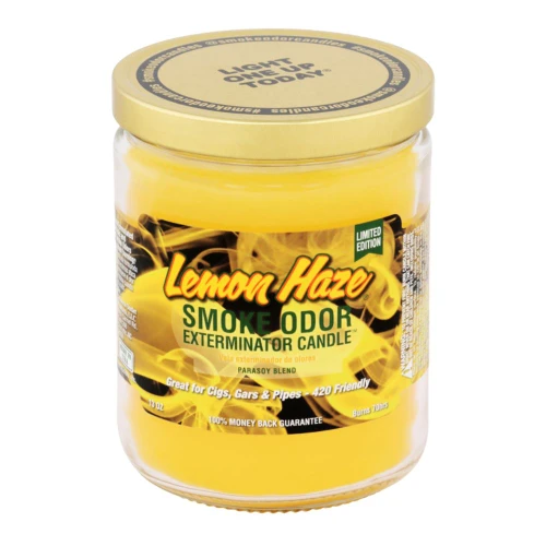 Smoke Odor Eliminator Candle 13oz Jar - Lemon Haze