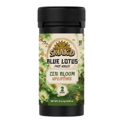 SMAK'D Blue Lotus Pre-Rolls - 10 ct. Jar