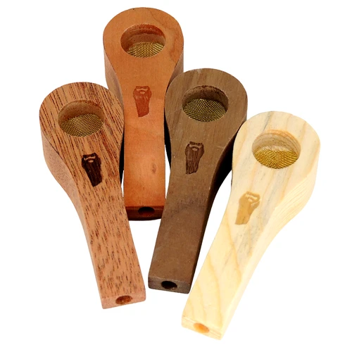 Bearded American Wood Pipe Circle No Lid - Assorted
