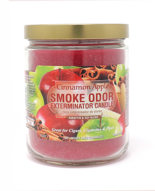 Smoke Odor Exterminator Candle 13oz Jar - Cinnamon Apple