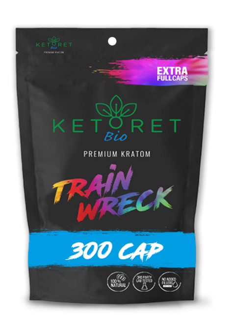 Ketoret Kratom Capsules - Trainwreck 300 Caps