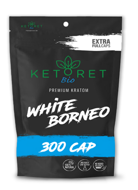 Ketoret Kratom Capsules - White Borneo 300 Caps
