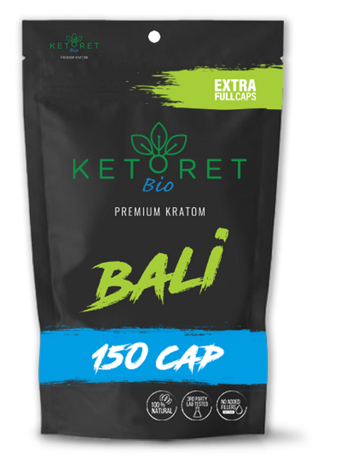 Ketoret Kratom Capsules - Bali 150 Caps