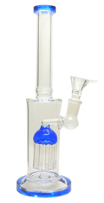12" Single Tree Perc Water Pipe - Assorted