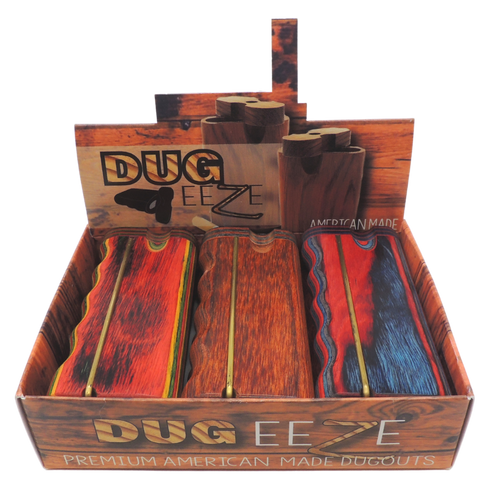 Dug Eeze Premium Dugout Twist Top w/ Poker - Large - Assorted Colors - 6 pk.