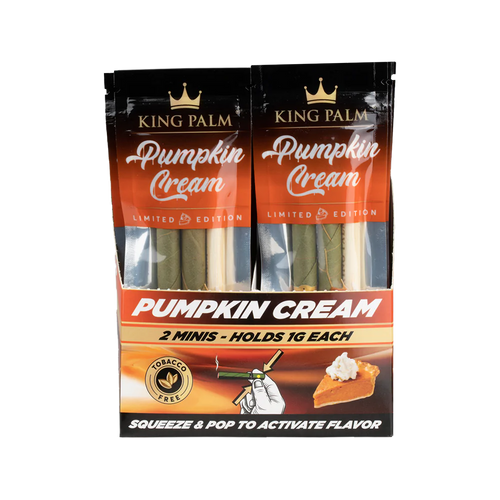 King Palm 2pk Mini - Pumpkin Cream - Display of 20
