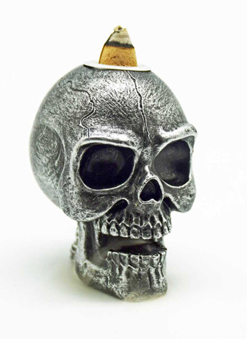 Small Skull Back Flow Incense Burner- Assorted