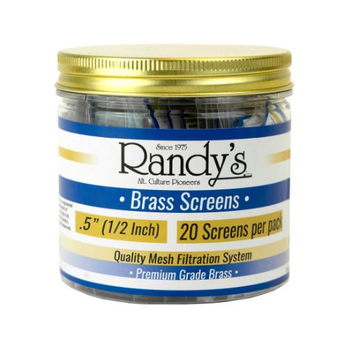 Randy's .5" Brass Screen Jar - 36 ct. Randy's .5" Brass Screen Jar - 36 ct.