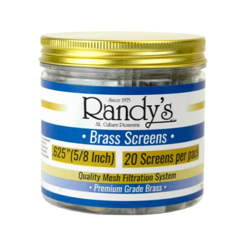Randy's .625" Brass Screen Jar - 36 ct. Randy's .625" Brass Screen Jar - 36 ct.