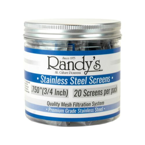 Randy's .750" Stainless Steel Screen Jar - 36 ct.