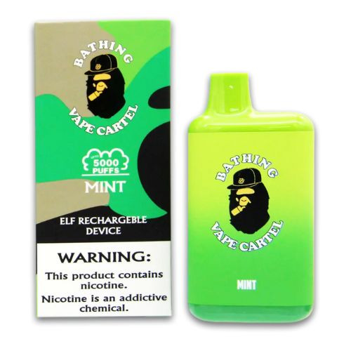 Bathing Vape Cartel 5000 Puffs - Mint - 10 ct. Display Bathing Vape Cartel 5000 Puffs - Mint - 10 ct. Display