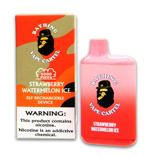 Bathing Vape Cartel 5000 Puffs - Strawberry Watermelon Ice - 10 ct. Display Bathing Vape Cartel 5000 Puffs - Strawberry Watermelon Ice - 10 ct. Display