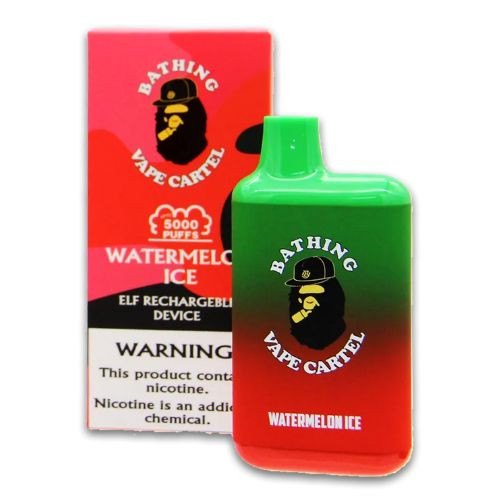 Bathing Vape Cartel 5000 Puffs - Watermelon Ice - 10 ct. Display Bathing Vape Cartel 5000 Puffs - Watermelon Ice - 10 ct. Display