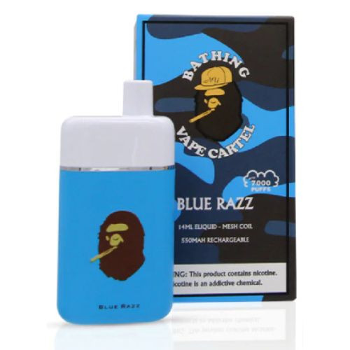Bathing Vape Cartel 7000 Puffs - Blue Razz - 10 ct. Display Bathing Vape Cartel 7000 Puffs - Blue Razz - 10 ct. Display